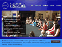 Tablet Screenshot of folkshul.org